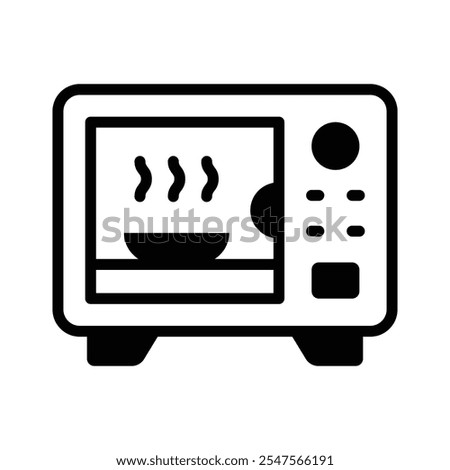 Take a look at this creatively crafted amazing microwave oven icon