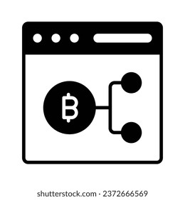 Take a look at this creatively designed bitcoin website vector design