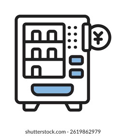 Take a look at this latest line icon of vending machine
