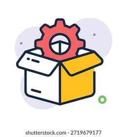 Eche un vistazo a este icono de diseño único de desarrollo de productos