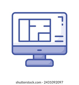 Eche un vistazo a este icono visualmente perfecto de plano de la casa, diseño arquitectónico de edificios residenciales