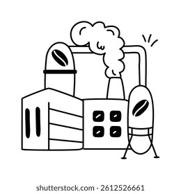 Take a look at this visually perfect icon of coffee factory