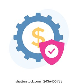 Take a look at visually appealing icon of asset management in flat style