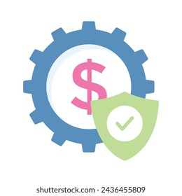 Take a look at visually appealing icon of asset management in flat style