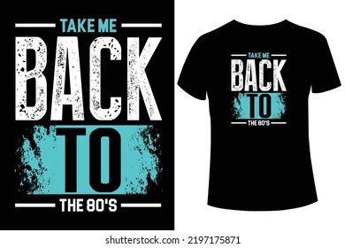 Take me back to the 80's.
Back to school  t-shirt design vector template