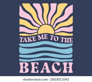 Take me to The Beach. Summer artwork. Beach modern abstract art. Ocean abstract wave.