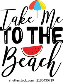 
Take me to the beach SVG cut file