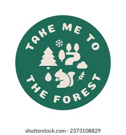 take me to the forest boho circle with different shapes