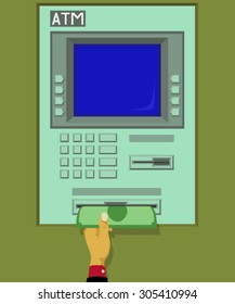 Take money at ATM