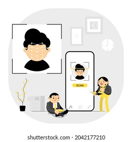 Take note of facial scan information