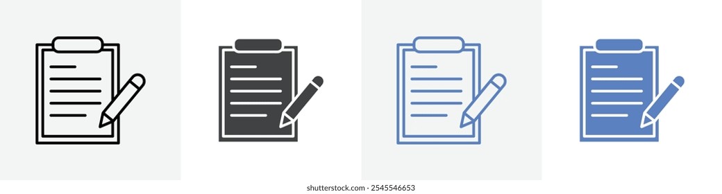 take note icon Group symbol or sign vector