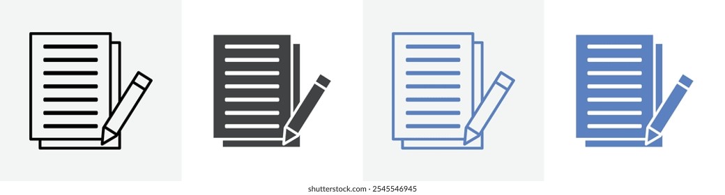 take note icon Group symbol or sign vector