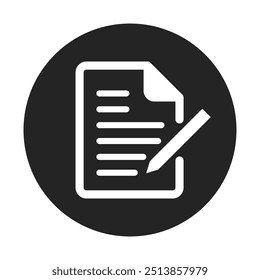 Take Note Icon Stock Vector Illustration Flat Design On a Transparent Background.