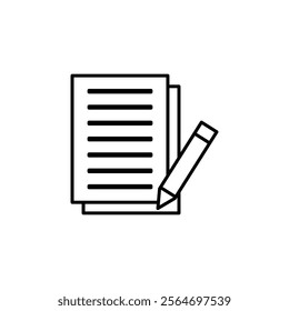 take note icon vector symbol isolated