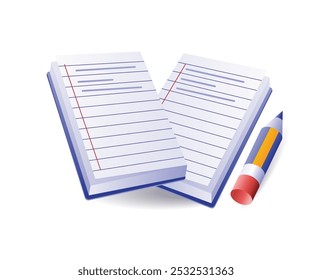 Take notes in the concept illustration book