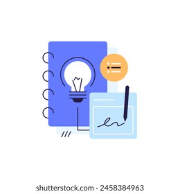 Take notes light blue concept,Learning technique abstract idea thin,Information records