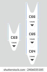 Take a number ticket. Tear-away individual ticket for waiting in line in supermarket. Vector illustration tickets roll. Supermarket coupon entrance.