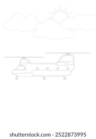 Decola para a criatividade com esta página de colorir de avião! As crianças podem personalizar sua máquina voadora com cores vibrantes e designs exclusivos.