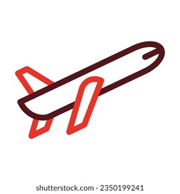 Take Off Thick Line Two Color Icons For Personal And Commercial Use.
