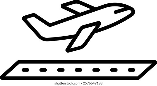 Take Off vector icon. Can be used for printing, mobile and web applications.