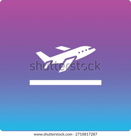 Take Off vector icon. Can be used for printing, mobile and web applications.