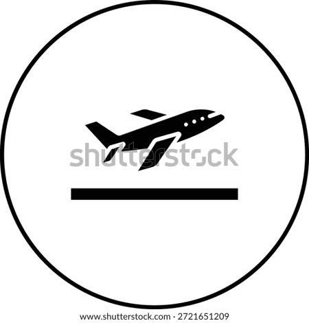 Take Off vector icon. Can be used for printing, mobile and web applications.