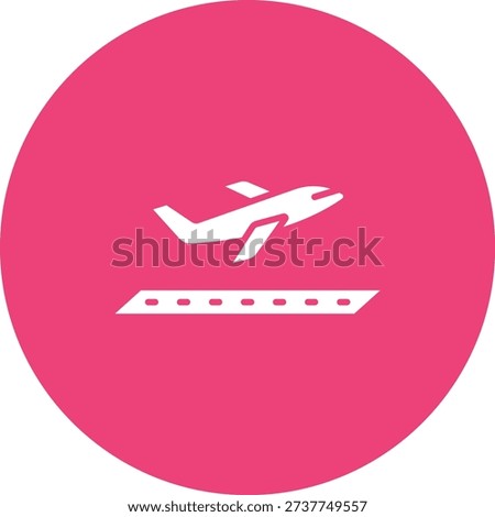 Take Off vector icon. Can be used for printing, mobile and web applications.