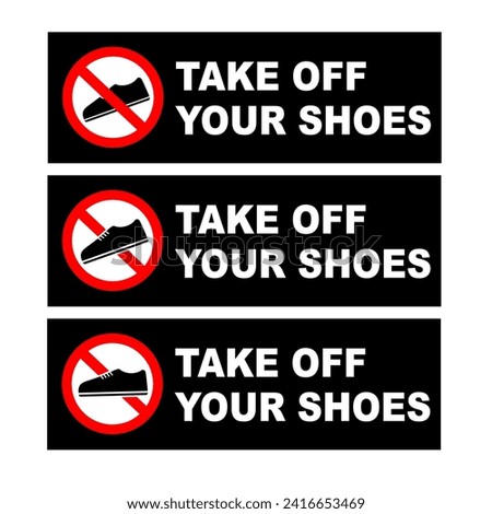 take off your shoes or snickers set pack stickers editable with black background