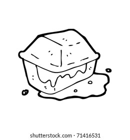 take out box cartoon