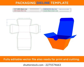 Take Out, Buffet Box, Dieline Template