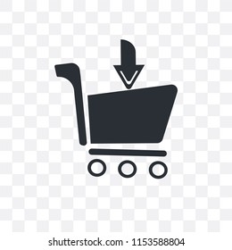 Take Out from the Cart vector icon isolated on transparent background, Take Out from the Cart logo concept
