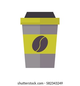 Take out drink cup vector illustration.