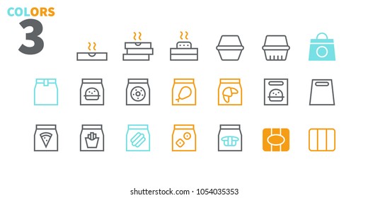 Take Out UI Pixel Perfect Well-crafted Vector Thin Line Icons 48x48 Ready for 24x24 Grid for Web Graphics and Apps. Simple Minimal Pictogram Part 1-3