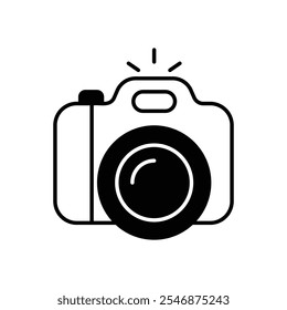 Take A Photo icon isolated on a white background. Vector illustration.
