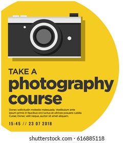 Take a Photography Course Poster Design