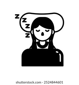 Take Rest Glyph Icon, Vector illustration