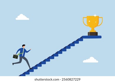 Take small steps to achieve big goal, Confident entrepreneurs progress steadily by taking gradual, small steps toward their objectives. 