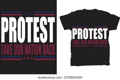 Take a stand for your beliefs and join the movement to "Take Our Nation Back" with our exclusive "Trump 2024 Election Pro Trump" T-shirt. This powerful design represents your unwavering support for th