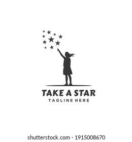 Take a Star Logo Design Graphic Template