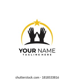 take a star logo icon vector isolated