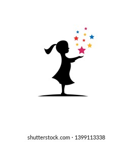 Take a star logo template vector icon illustration design