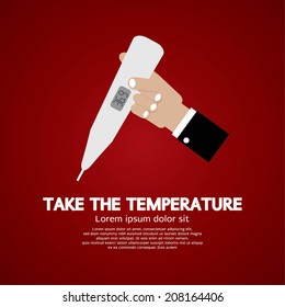 Take The Temperature Vector Illustration