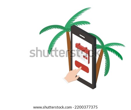 take vacation leave or annual leave request online from mobile for travelling