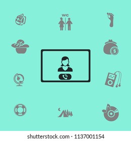 take a video call vector illustration