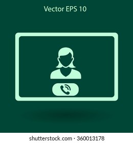 take a video call vector illustration