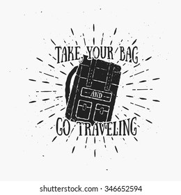 Take Your Bag Go Traveling Travel Stock Vector (Royalty Free) 346652594 ...