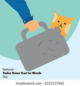 take your cat to work day in the bag