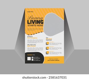 Take your construction business to the next level with this sleek and professional flyer.