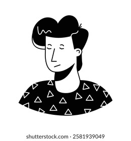 Take your hands on this amazing icon of male avatar