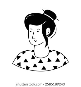 Take your hands on this amazing icon of woman avatar